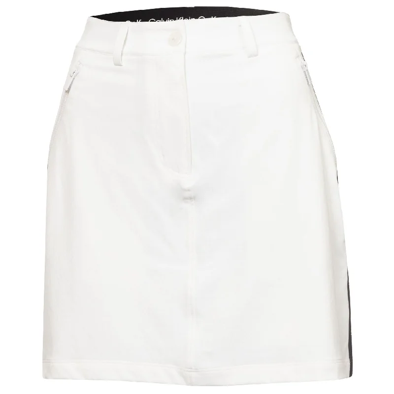 Womens Rosepoint Nylon Skort White/Navy - SS24